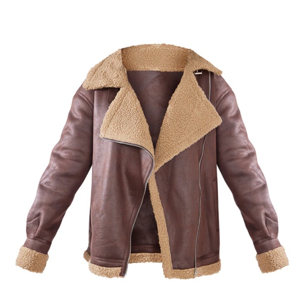 PLT Borg lined Aviator Jacket - Picture 2 of 5